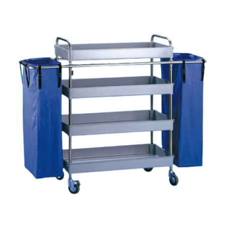 CARRO CAMARERA 4  BANDEJAS 2 BOLSAS