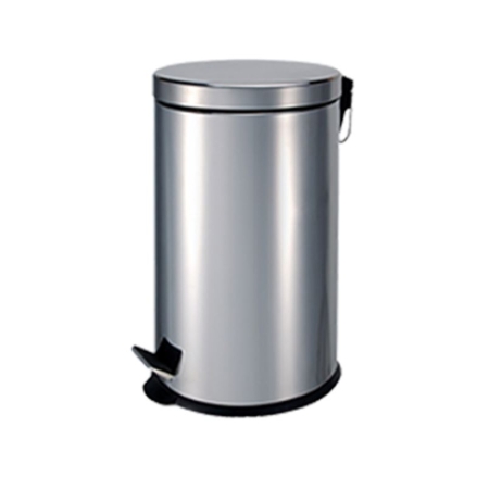 PAPELERA A PEDAL INOX 5L CON CUBO INTERIOR