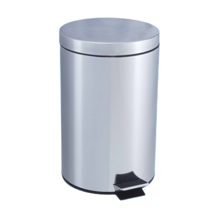 PAPELERA PEDAL INOX 12L