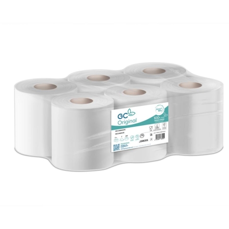 SECAMANOS INDUSTRIAL 2 CAPAS PAQUETE 6 ROLLOS 450 SERVICIOS/ROLLO
