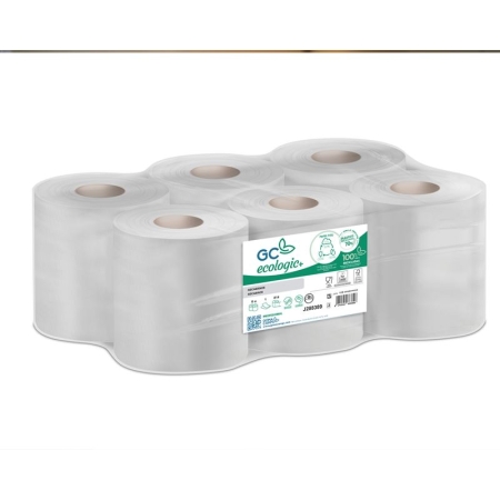 BOBINA SECAMANOS 1 CAPA ECOLOGICA 814 SERVICIOS FARDO 6 ROLLOS