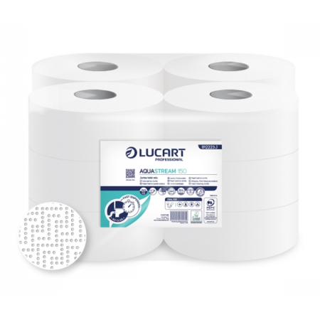 HIGIENICO INDUSTRIAL AQUASTEAM 150 METROS 2 CAPAS 600 SERVICIOS