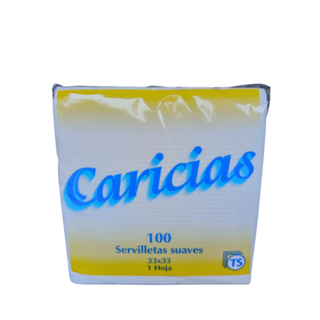 SERVILLETA 33X33 1CAPA BLANCA