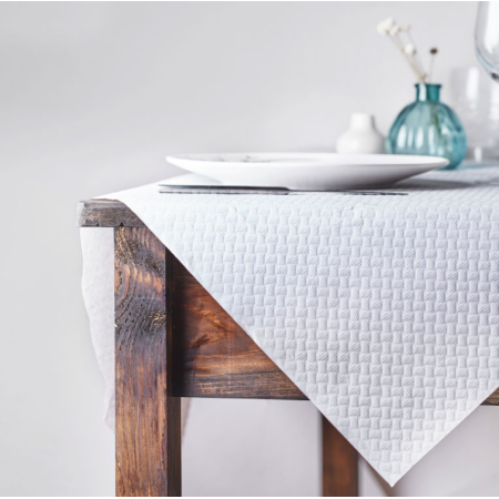 MANTEL DE PAPEL 100X100, COLOR BLANCO, 35GR