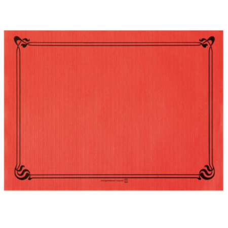 MANTELIN 31X43CM ROJO CELULOSA 48GR