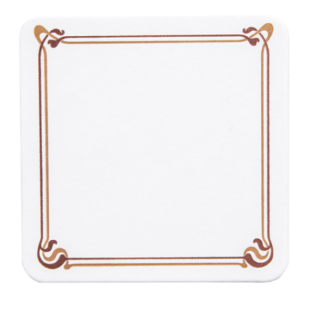 POSAVASO 8,5X8,5 MARRON/OCRE, 210GR, CARTONCILLO