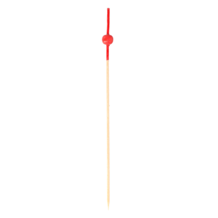 PICKS BOLA ROJA 12CM BAMBU