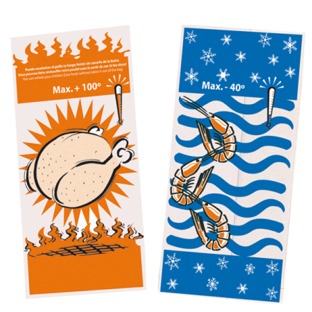 BOLSA PARA POLLO ASADO/CONGELADO 18+5,5X33CM