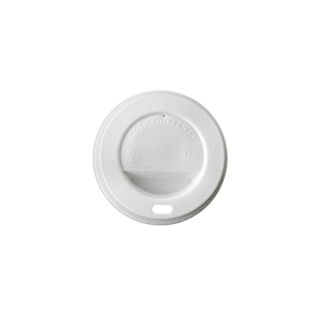 TAPA ALTA BLANCA PARA VASO PAPEL 120ML