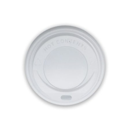 TAPA ALTA BLANCA PARA VASO PAPEL 240ML