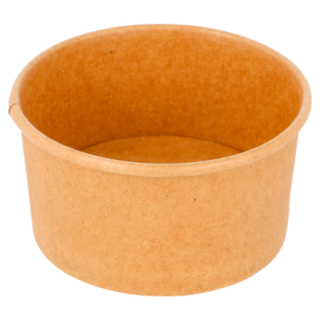 TARRINA DE CARTON KRAFT PARA HELADO 90ML