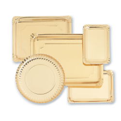 PLATO CARTON COLOR ORO 30CM