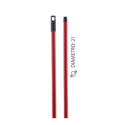 PALO DE METAL PLASTIFICADO ROJO 1,40CM