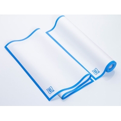 ROLL DRAP BLANCO CON CENEFA AZUL 40X64CM