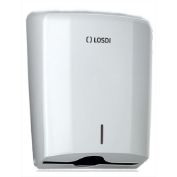DISPENSADOR DE PAPEL TOALLA ABS BLANCO. LINEA ELEGANCE