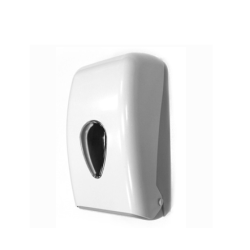 DISPENSADOR DE PAPEL HIGIENICO ARES PURE, BLANCO. HOJA A HOJA
