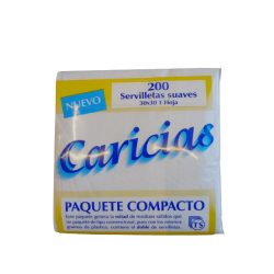 SERVILLETA 30X30, 1CAPA, PAQUETE COMPACTO