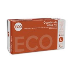 GUANTE DE VINILO ECO SIN POLVO TALLA GRANDE