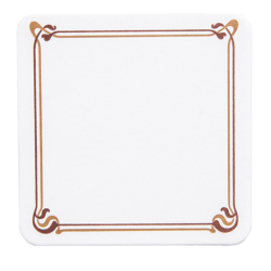 POSAVASO 8,5X8,5 MARRON/OCRE, 210GR, CARTONCILLO