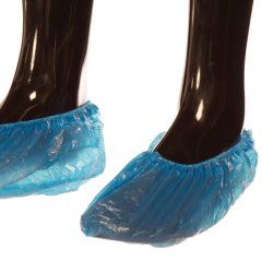 CUBRE-ZAPATOS POLIETILENO AZUL CON ELASTICO