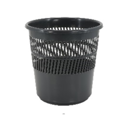 PAPELERA PLASTICO REJILLA ANTRACITA (NEGRO) 12L