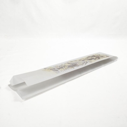 BOLSA PAPEL BAGUETTE BLANCA 10+3X50