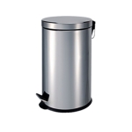PAPELERA A PEDAL INOX 5L CON CUBO INTERIOR