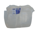 ENVASE RECTANGULAR CON TAPA PARA MICROONDAS 2000-M