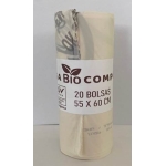 BOLSA BASURA BIO COMPOSTABLE 55X30 30L AUTOCIERRE
