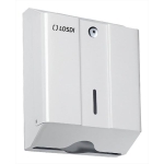 DISPENSADOR DE PAPEL TOALLA. ACERO EPOXI BLANCO. LINEA OCEANO
