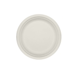 PLATO BLANCO FIBRA DE CAÑA ECOLOGICO 22CM