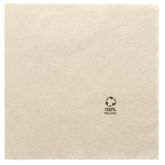 SERVILLETA ECOLABEL 2 CAPAS 39X39 18GR. NATURAL TISSUE RECICLADO