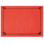 MANTELIN 31X43CM ROJO CELULOSA 48GR
