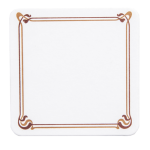 POSAVASO 8,5X8,5 MARRON/OCRE, 210GR, CARTONCILLO