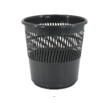 PAPELERA PLASTICO REJILLA ANTRACITA (NEGRO) 12L